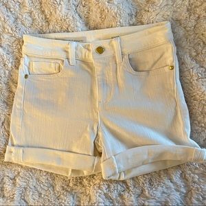 Anthropologie Pilcro White Denim Shorts Size 26